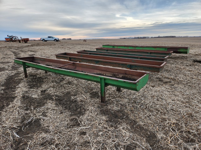 (5) Steel feed bunks to include: